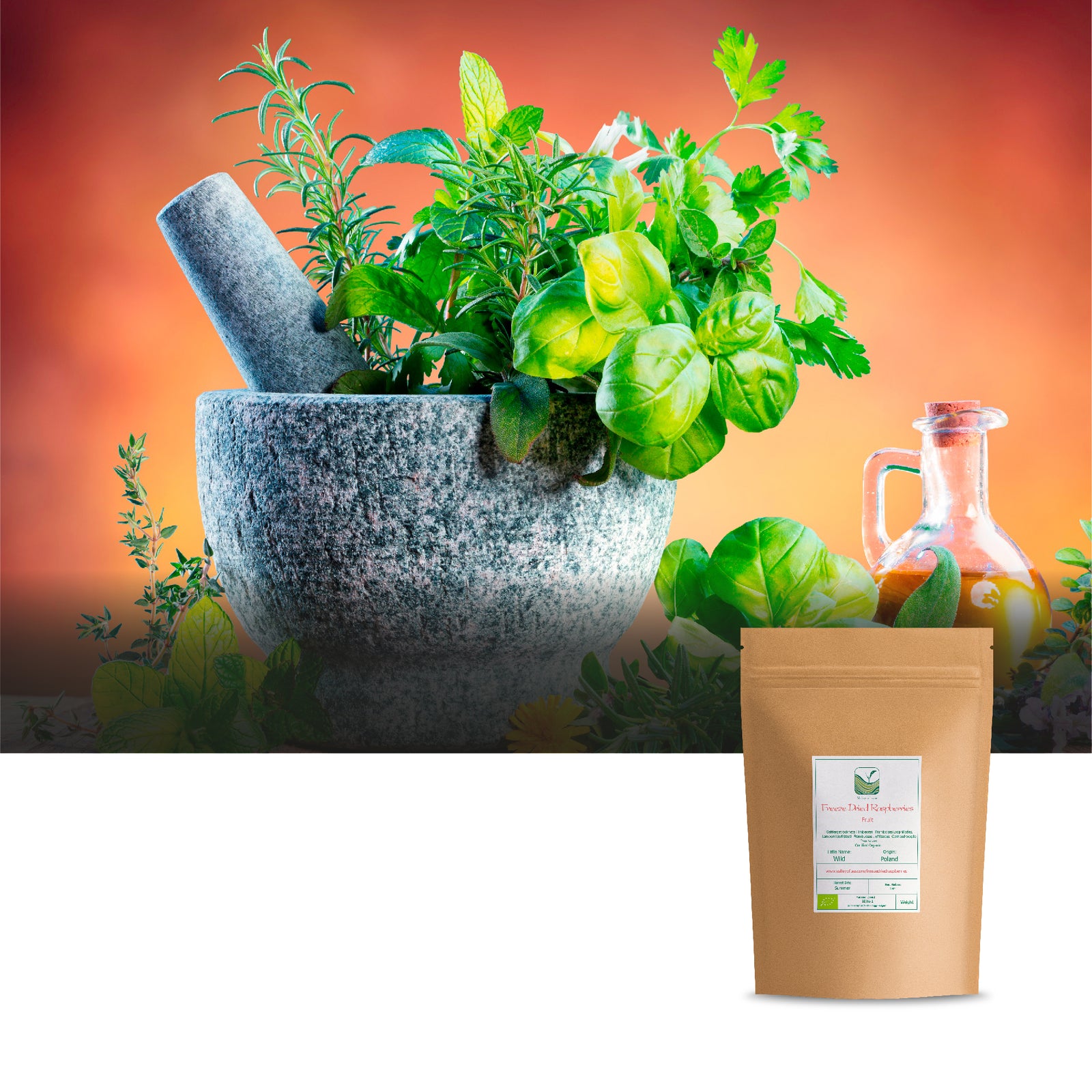 Freeze Dried Raspberries 40g