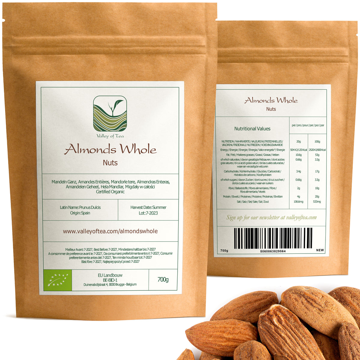 Almondswhole 700g