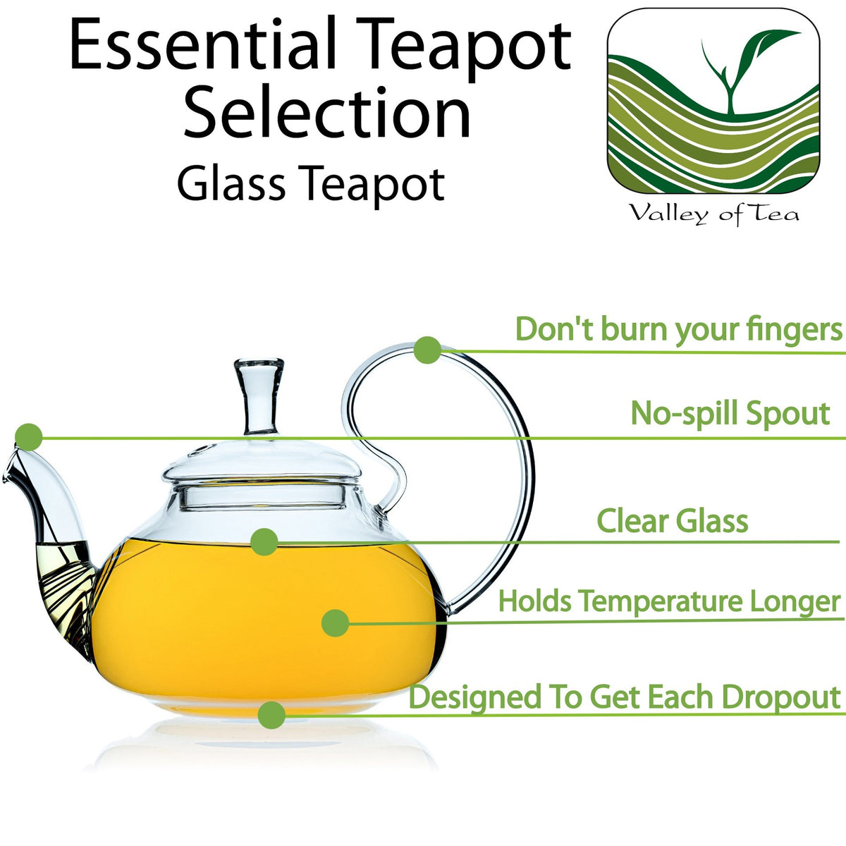 Teapot Glass 1000g